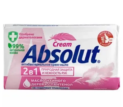 ВЕСНА мыло туалетное absolut classic нежное 90г