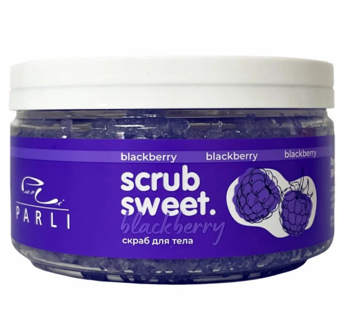PARLI COSMETICS скраб д/тела cахарно-солевой ежевика 300г