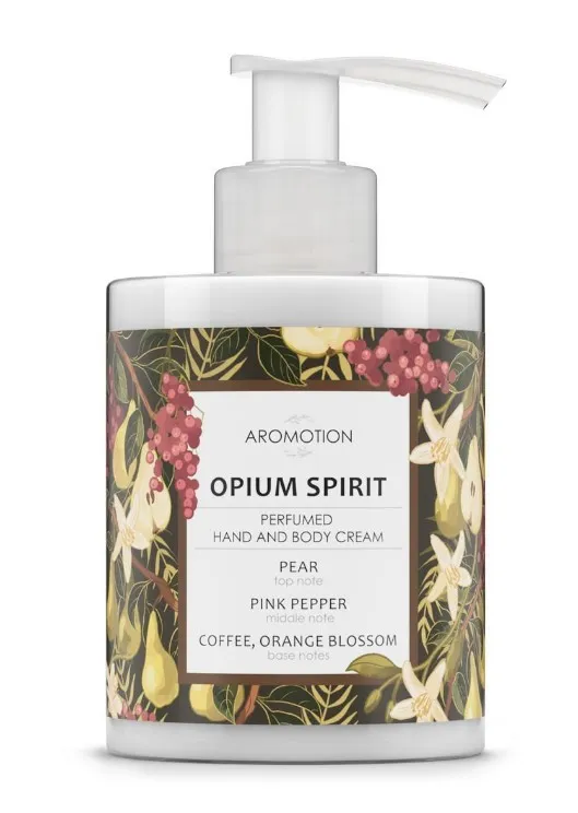 AROMOTION крем д/рук и тела opium spirit парфюмированный 300мл