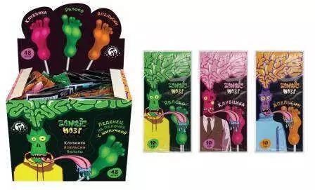 МОЗГ ZOMBIE карамель кислая пятка 10 г/48