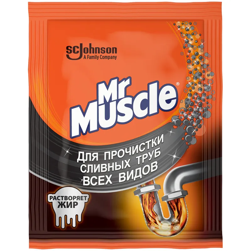 MR MUSCLE средство д/чистки труб 70г