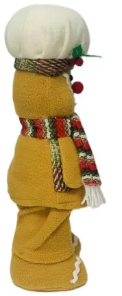 Фигура новогодняя мягкая Пряничный человечек 33см ED25156