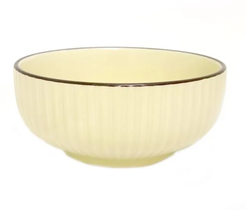 NATA M рифленый бежевый салатник 14см керамика 648-8