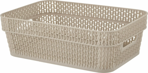 AJUR корзина универсальная б/крышки цв.бежевый топаз 3л KL411010005/16