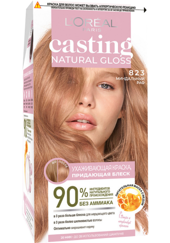 LOREAL CASTING NATURAL GLOSS краска д/волос т.823 миндальный раф