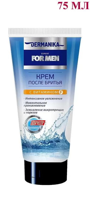 DERMANIKA крем после бритья с витамином f 75мл__