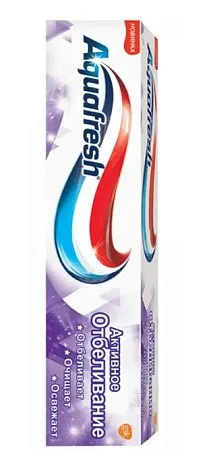 AQUAFRESH паста зубная активное отбеливание 100мл