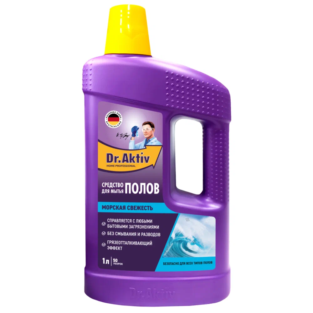 DR.AKTIV средство д/мытья полов морозный цитрус 1л
