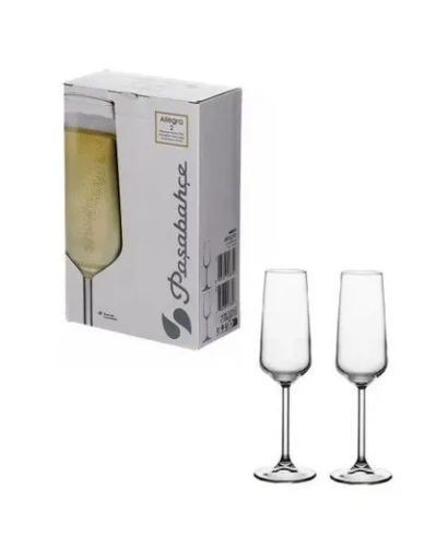 PASABAHCE ALLEGRA набор фужеров д/шампанского 2шт 195мл 1204270