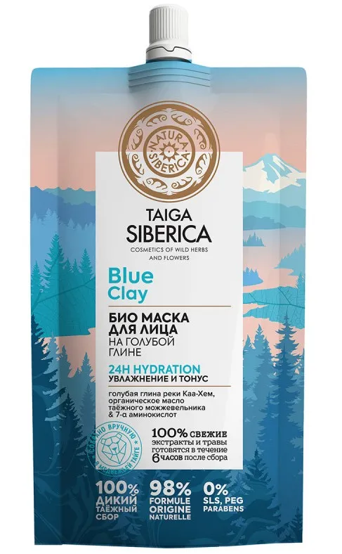 NATURA SIBERICA Doctor taiga маска д/лица био увлажнение и тонус 100мл 8357