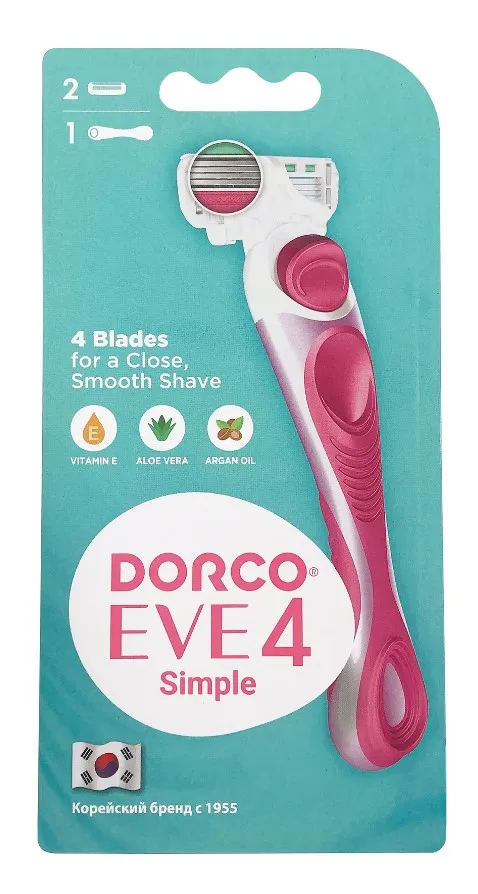 DORCO станок д/бритья еve 4 shai reina жен. см.кассеты 2шт