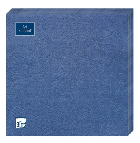 BOUQUET Art салфетки столовые барокко т.синий 3сл. 33*33см 16шт