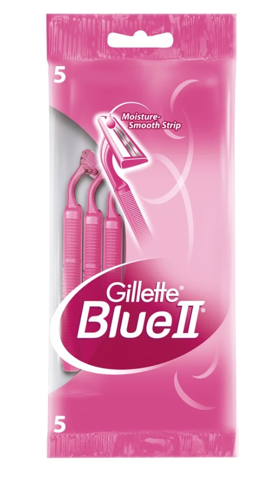 GILLETTE станок д/бритья одноразовый blue 2 for жен. 5шт