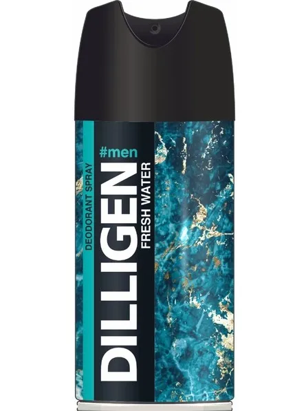 DILLIGEN дезодорант мужской спрей fresh water 150мл__