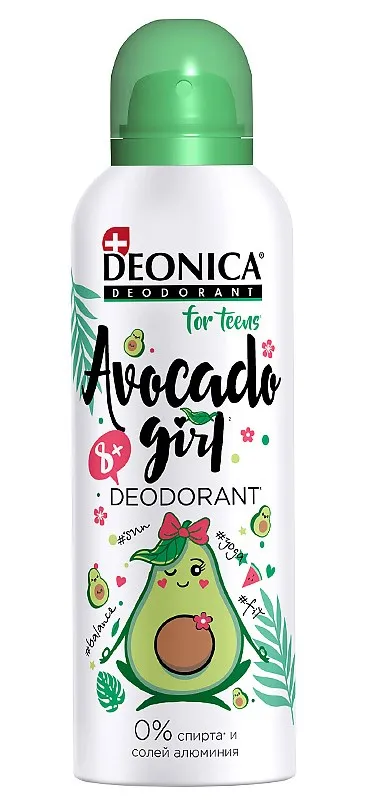 DEONICA FOR TEENS антиперспирант avocado girl 125мл спрей