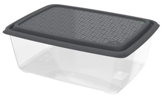Контейнер гурман заморозка/СВЧ цв.графит 3,5л АП1021/70