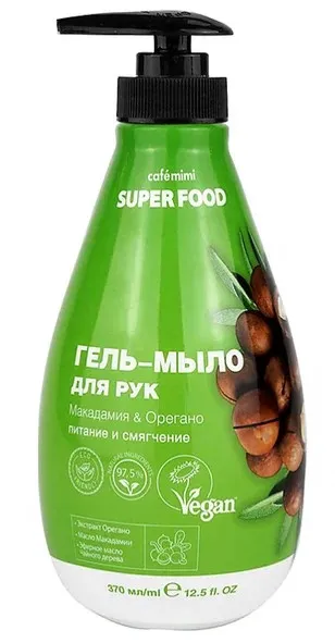 CAFE MIMI мыло жидкое макадамия и ореган 370мл