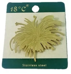 Брошь Салют цв.золото нерж.сталь L 230679