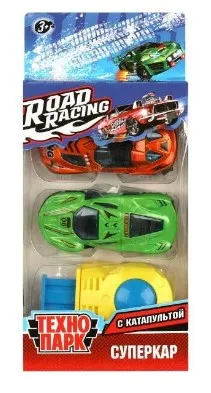 ТЕХНОПАРК набор  машин металл oad racing суперкар 7,5см 2шт 361170
