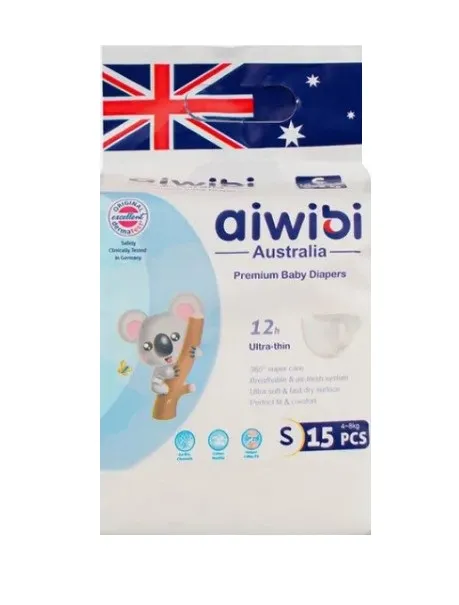 AIWIBI подгузники детские одноразовые 4-8кг 15шт AWB07-S