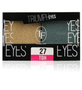 TRIUMPH тени д/век двухцветные cte33 т.27