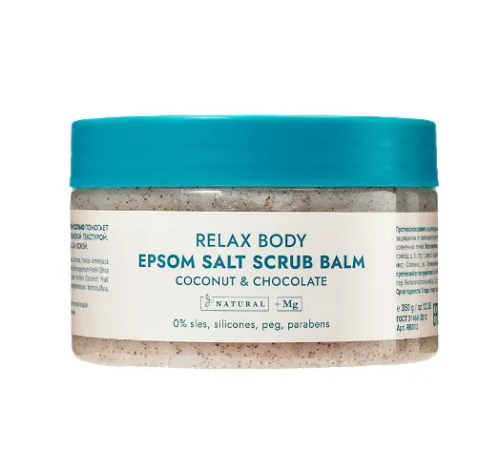 305 MIAMI SPA бальзам-скраб д/тела ахарно-солевой с магниевой солью coconut&chocolate 350г