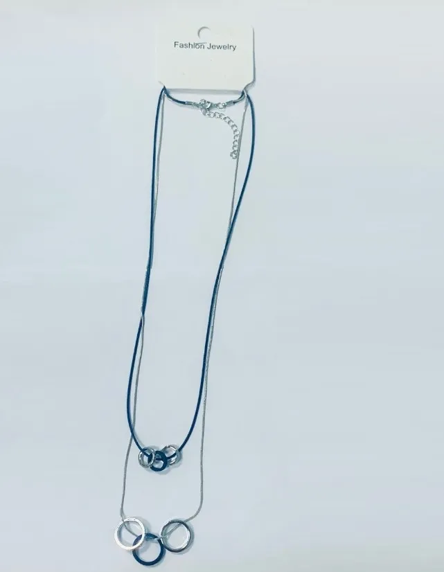 Подвеска на цепочке колечки L 230751