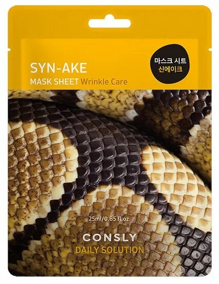 CONSLY Daily Solution маска тканевая с пептидом syn-ake 25мл