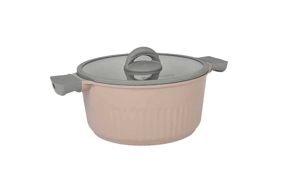 KUKMARA Stella кастрюля со стекл. крышкой cappuccino 5,2л