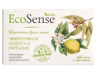 ВЕСНА Ecosense крем-мыло туалетное эвкалипт и бергамот 90г