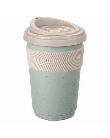 Термостакан с противоскользящим кольцом цв.зеленый флэк 400мл 433250636/6