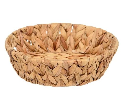 ЗОЛОТИСТЫЙ КОЛОС блюдо декор. цв.песочный 23*23*7см Shan-14