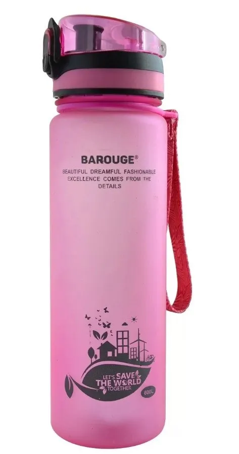 BAROUGE Актив лайф бутылка д/воды цв.красный 600мл BР-915