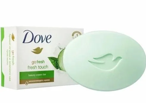 DOVE крем-мыло туалетное огурец и зеленый чай прикосновение свежести 90гр