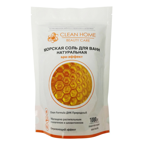 CLEAN HOME BEAUTY соль д/ванн морская согревающая 1000г