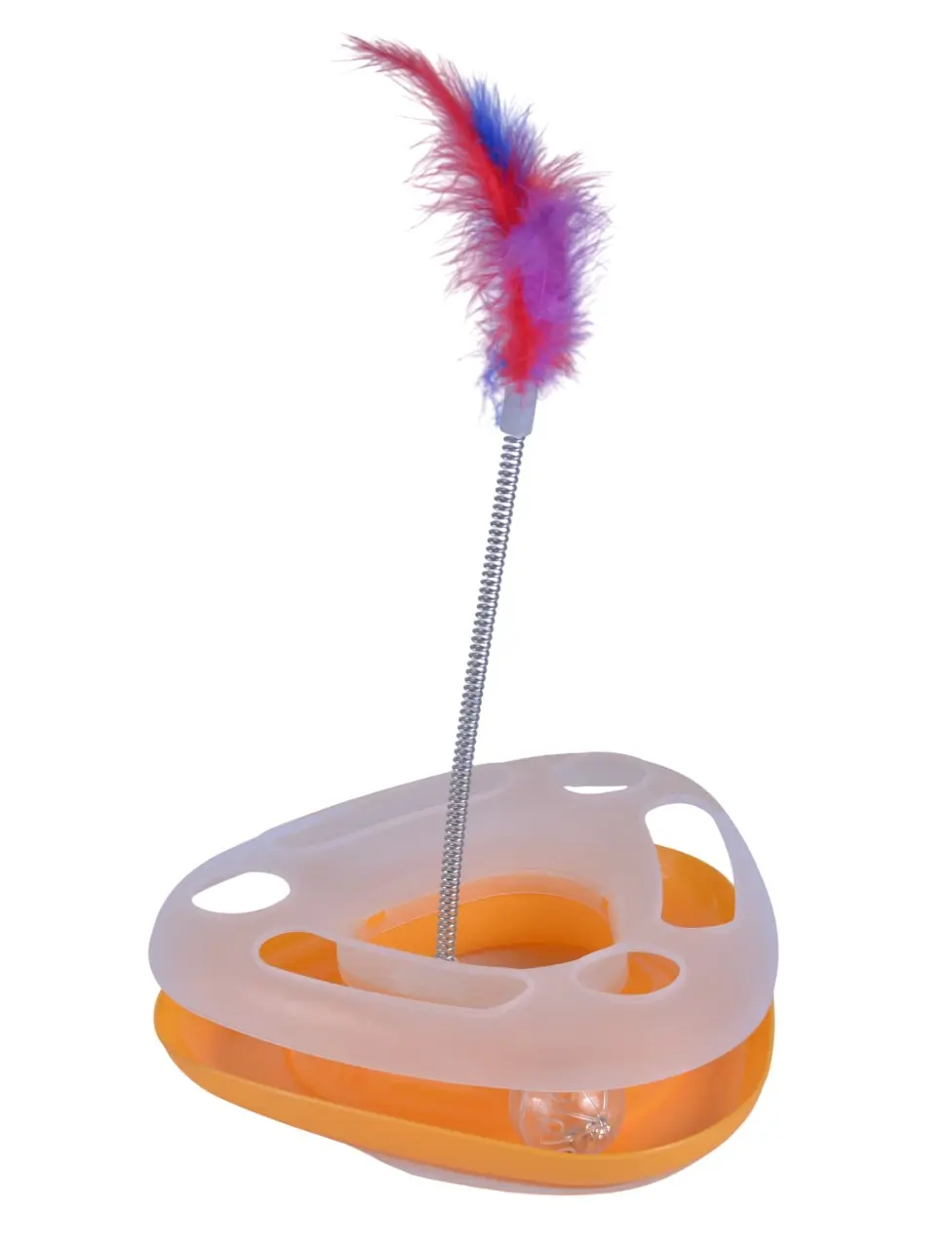 NUNBELL игрушка д/кошек треугольник дразнилкой и шариком 30919-0138