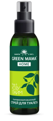 GREEN MAMA спрей д/туалета парфюмированный юзу и лайм 100мл