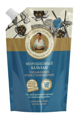 РЕЦЕПТЫ БАБУШКИ АГАФЬИ бальзам д/волос увлажнение и восстановление морошковый мяг.уп. 500мл 6232