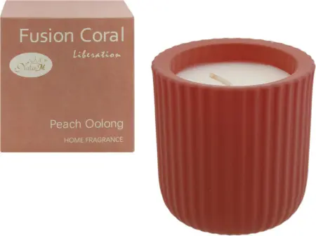 NATA M свеча аромат. в стакане цвет настроения персиковый улун 130г