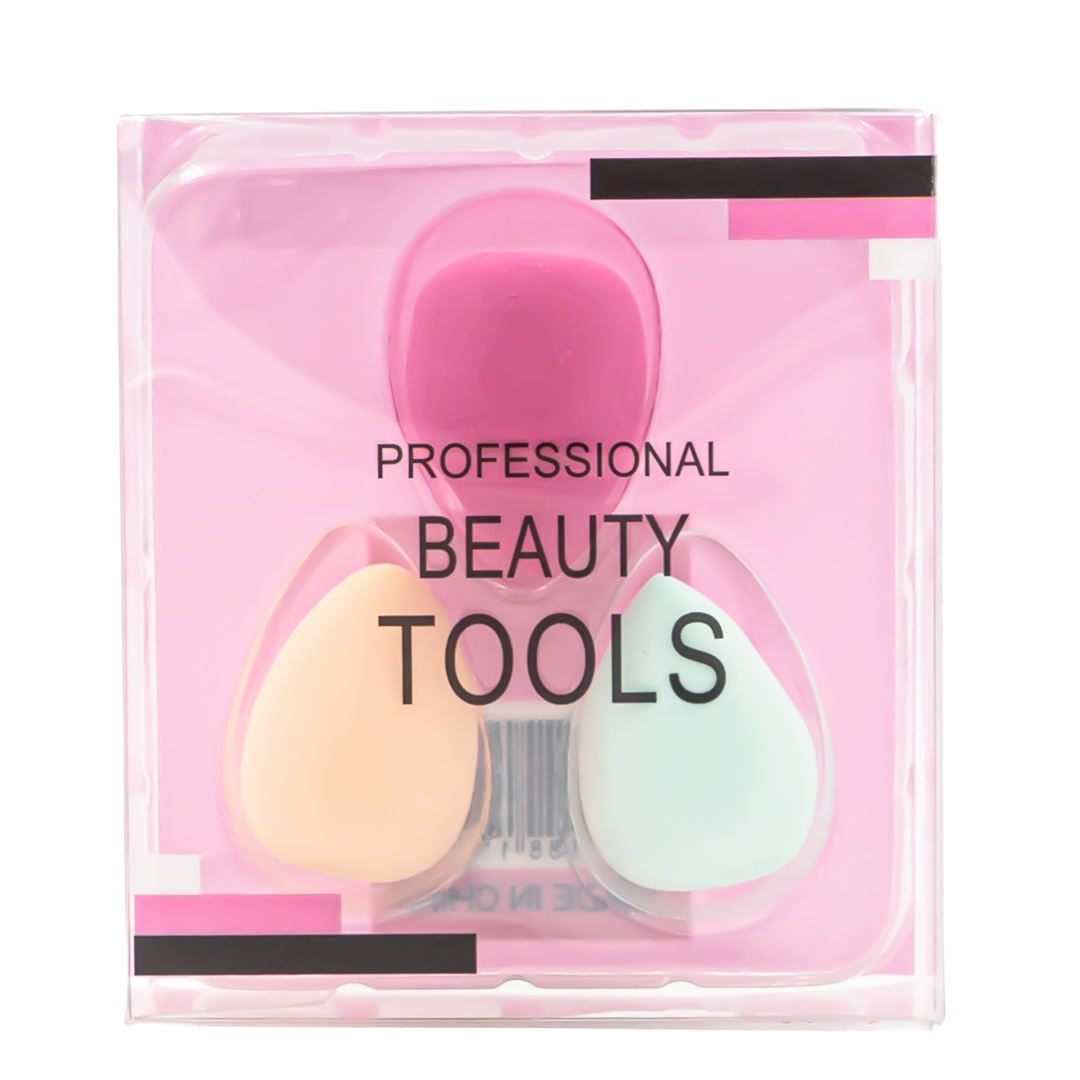 Набор спонжей для нанесения макияжа 3шт Капля EL231106032