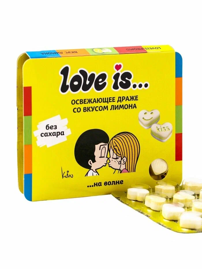LOVE IS конфеты освежающие лимон блистер 10,8г/12