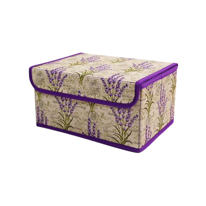 Коробка д/хранения вещей лаванда 25*19*13см Д70302.03