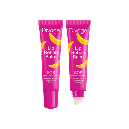 DIVAGE бальзам д/губ lip rehab balm аромат банана