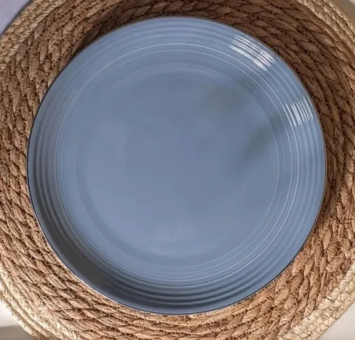 FIORETTA Fiesta цв.дымчато-голубой тарелка обеденная 25см TDP710