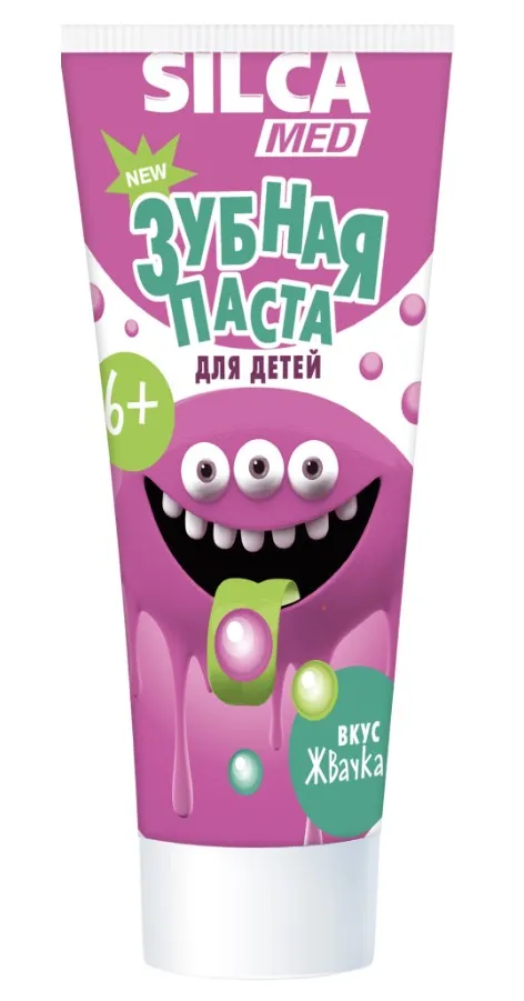 SILCAMED паста зубная гелевая детская жвачка 65г 600030