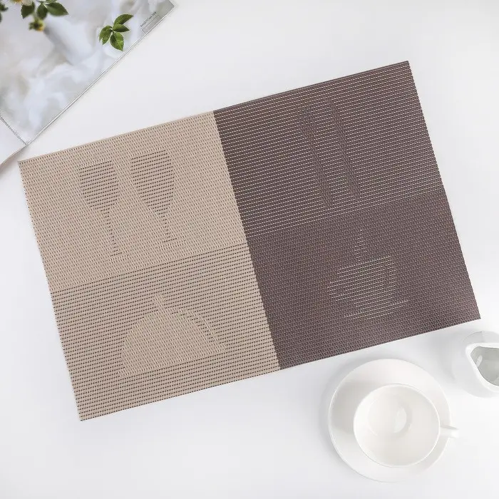Салфетка сервировочная ресторан коричневый 45*30см 3904293