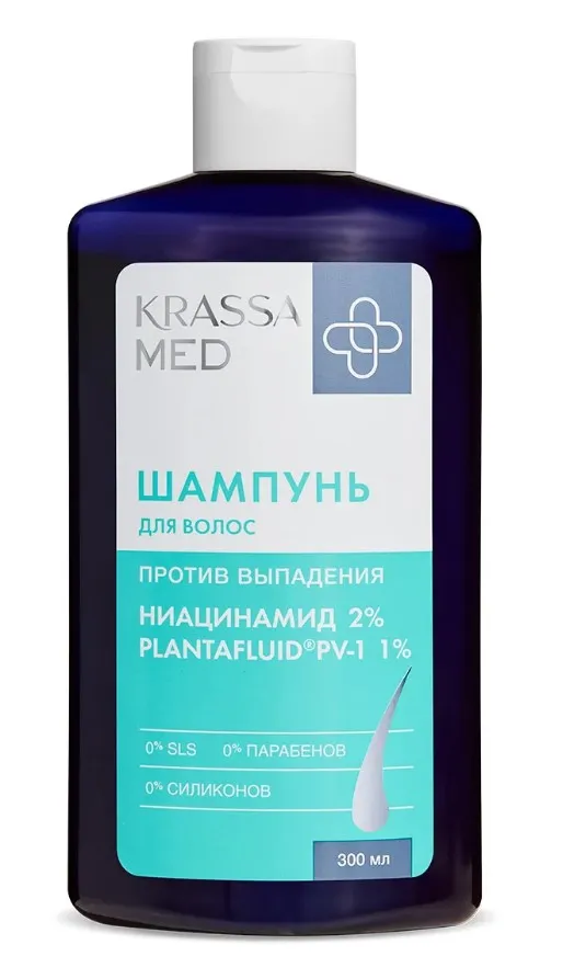 KRASSA MED шампунь против выпадения волос ниацинамид 300мл