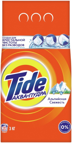 TIDE порошок стир automat альпийская свежесть 3000г