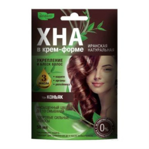 NATURALIST хна д/волос в крем-форме т.коньяк 50мл