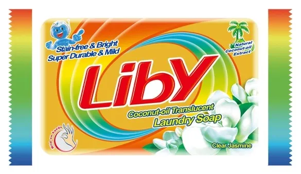 LIBY мыло хозяйственное белое из кокосового масла 246г